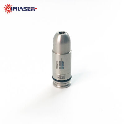 Εκπαίδευση Ξηρής Πυροδότησης 9x19mm Laser Bullet Ασημένια Επίστρωση Κόκκινο/IR Laser Εκπαιδευτικό φυσίγγιο