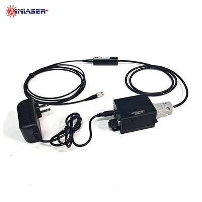 Μονάδα διόδου λέιζερ 375nm 100mW Multimode Fiber-Pigtailed με πυρήνα οπτικής ίνας 105μm, διαμόρφωση TTL και ρυθμιζόμενο κουμπί ισχύος